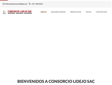 Tablet Screenshot of consorciolidejo.com